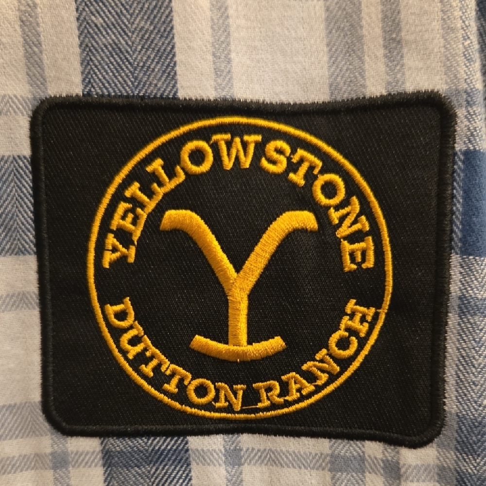 Yellowstone Dutton Ranch Plaid Flannel - Blue - 2XL - Picture 6 of 12